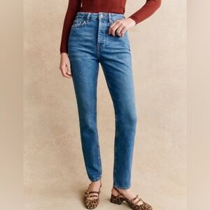 Sezane Brut Sexy Jeans medium blue wash size 26